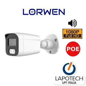 Lorwen IP Camera BA19F2NA POE 1080P Bullet 2Mpx 2 Mpx WDR IP66 IR 3.6 MM Audio - Foto 1 di 4