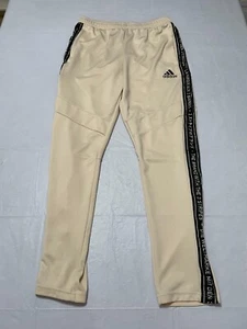 Adidas “The Brand With The 3 Stripes” Warm Up Track Pants Medium M cream -696 - Picture 1 of 4