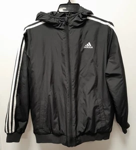 adidas Boy's Classic Bomber Black Size L Jacket - Picture 1 of 5