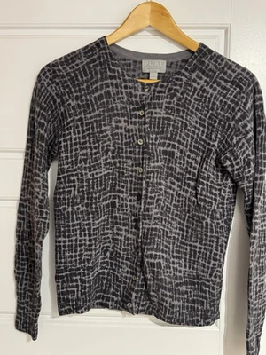 Pure Cashmere Cardigan Size 12 Grey - Image 1 of 3