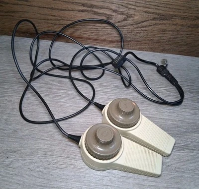 Vintage HAND CONTROLLERS for APPLE COMPUTER (16 PIN Connect) by KEYBOARD COMPANY - Image 1 of 4