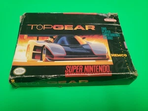 Top Gear Super Nintendo SNES EN MUY BUENA CONDICIÓN Auténtico Probado CIB Completo Carreras - Imagen 1 de 8