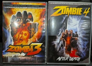ZOMBI 3 & ZOMBIE 4 AFTER DEATH DVD LUCIO FULCI RARE HORROR CULT ANAMORPHIC FILM - Picture 1 of 3