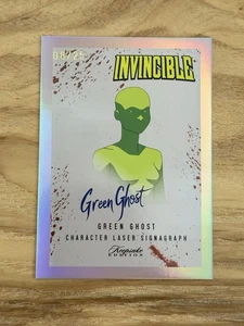 Andenken Invincible Karte #357 Green Ghost Laser Signagraph Blutspritzer /25 - Bild 1 von 3
