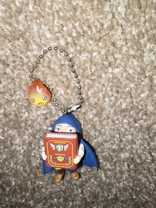 Studio Ghibli Howl's Moving Castle Markle & Calcifer Charm Figure Keychain Rare - Picture 1 of 4