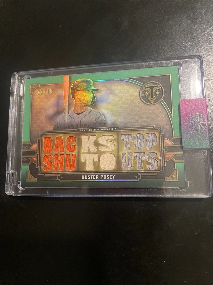 Topps Triple Threads 2022 - Triple Threads Relics Buster Posey #BP Emerald/18  Foto 1 de 2
