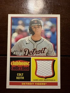 2025 Topps Heritage Colt Keith Clubhouse Collection Relic Jersey CCR-CK Tigers - Picture 1 of 5