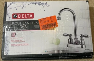 Delta Foundations 2-Handle Bar Faucet in Chrome - Picture 1 of 4