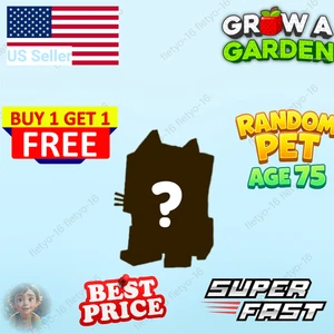 Grow A Garden – 🎲 Random Pets 🦊 Age 75+ | 🔥 Low Price + ✅ Fast Available - Picture 1 of 1