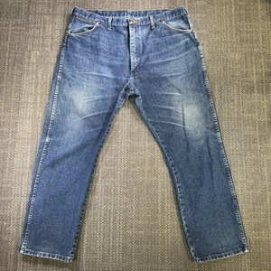 Wrangler Jeans Mens 40x30 Blue 13MWZ Cowboy Cut Western Straight Original USA - Foto 1 di 20