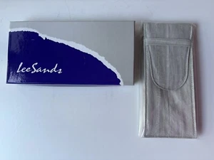 Lee Sands Eel Skin Eyeglass / Sunglass Holder - Gray - New in Box - Picture 1 of 5