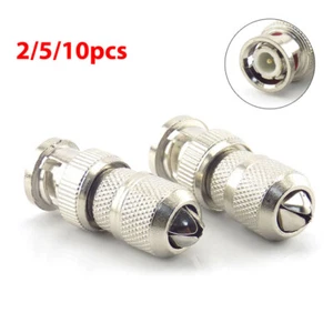 2/5/10pcs BNC Male Connector adapter Plug Coax Cabling CCTV Camera Accessories - Picture 1 of 10