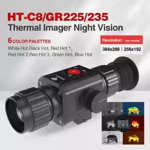 HT-C8 25mm~35mm Lens Digital IR Night Vision Monocular 384x288 Thermal Telescope - Picture 1 of 29