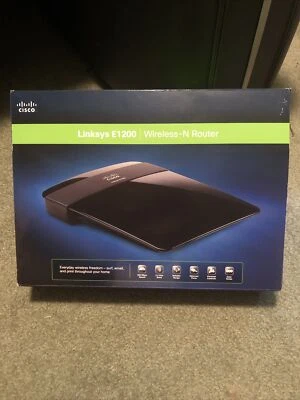 Linksys E1200 300 Mbps 10/100 Wireless Router Open Box Used - Image 1 of 4