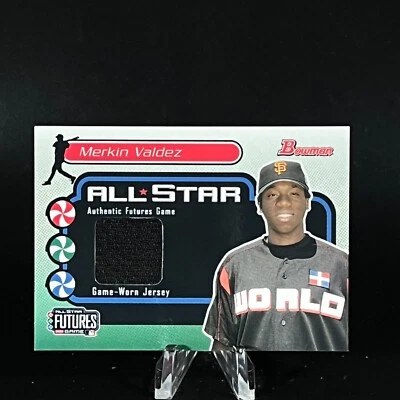 Merkin Valdez 2004 Bowman All Star Futures FG-MV Game Used Jersey LOOK!! - Image 1 of 2