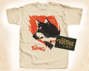 The Thing V1 T-SHIRT Tee Poster Vintage Natural Shirt sizes S to 5XL - Picture 1 of 2