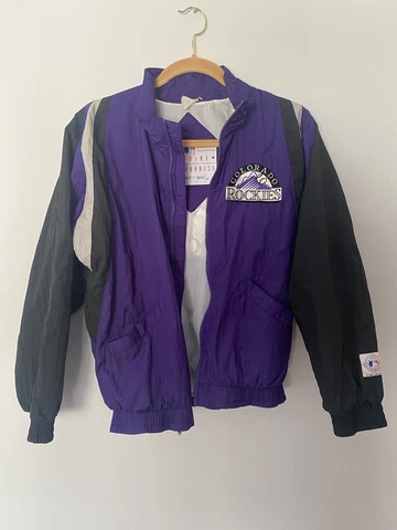 Colorado Rockies vintage jacket mighty mac size SMALL MLB Baseball Cover