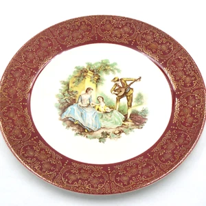 Sebring Pottery Co. Serenade 22K Gold Speiseteller 10" Vintage USA - Bild 1 von 7