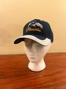 Sombrero de los Florida Dolphins bordado azul marino a presión gorra ajustable con letras etiquetas nuevas - Imagen 1 de 5