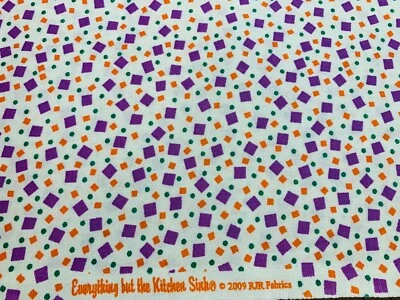 Tela repro de 1930 TODO MENOS EL FREGADERO DE COCINA geométrico Darlene Zimmerman Foto 1 de 2