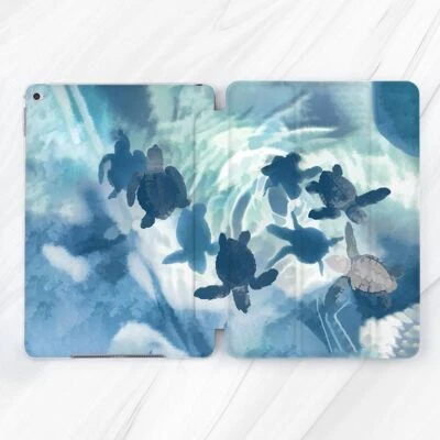 Turtles Ocean Waves Painting Case For iPad 10.2 Air 3 4 5 Pro 9.7 11 12.9 Mini - image 1 of 4