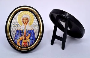 Ikone heilige Lidija икона святая мученица Лидия освящена овал 6x5x0,8 cm - Picture 1 of 1