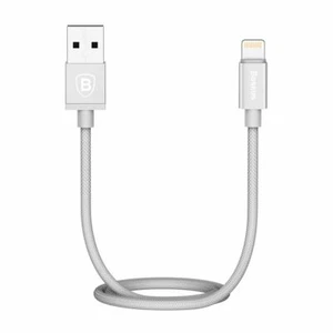 Cable de carga de datos USB Baseus para iPhone iPad - plateado 1M - Imagen 1 de 4