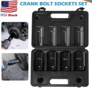 17MM 21MM 22M 27MM Harmonic Balancer Socket Set Crank Bolt Socket Removal Tool - Picture 1 of 10