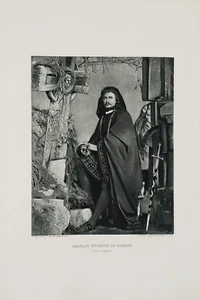 1887 Photogravure of Charles Fechter as Hamlet. - Picture 1 of 1