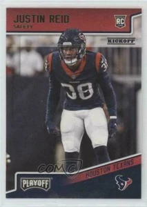 2018 Panini Playoff Green Kickoff JUSTIN REID #263 RC Houston Texans 🏈 - Picture 1 of 1