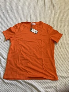 Hiyin Relax Fit T-Shirt Orange 100% Baumwolle, Größe L - Bild 1 von 3