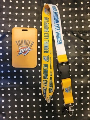 Oklahoma City Thunder NBA Lanyard Keychain & ID Holder  - Image 1 of 2