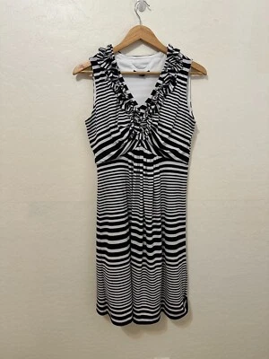 Mini Vestido Y2K Babydoll Mujer Volantes Rayas Talla M Retro Viaje Mínimo Vacaciones Foto 1 de 4