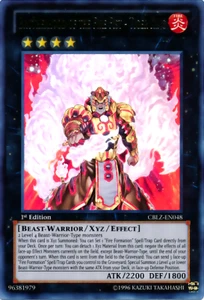 Yugioh Brotherhood of the Fire Fist - Tiger King CBLZ-EN048 Ultra Rare 1st Ed NM - Picture 1 of 1