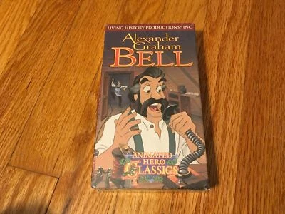 Alexander Graham Bell Animated Hero Classics New Sealed VHS 1995 living history - Image 1 of 2