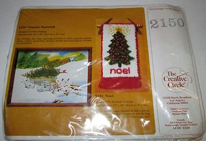 Creative Circle Weihnachtsbaum Kardinal Land Schneefall Stickpackung #2150 - Bild 1 von 3