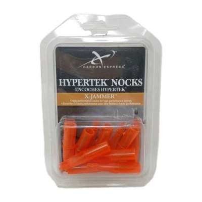 12 Pack: Carbon Express Hypertek X-Jammer Arrow Nocks Fluorescent Red: W3412 - Image 1 of 3