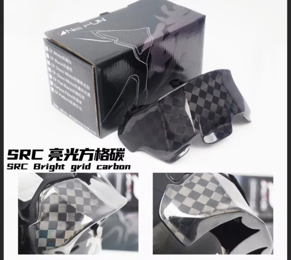 Alerón trasero para casco de motocicleta para Arai RX7X VZ-Ram RX7V RX7 rejilla carbono Foto 1 de 1