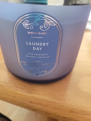 NEW Bath & Body Works LAUNDRY DAY 3-Wick Candle 14.5 oz - Image 1 of 3