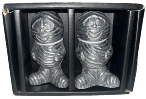 Halloween Mumie Salz und Pfefferstreuer skurril gruselig 3,5" Halloween Neu Box - Bild 1 von 3