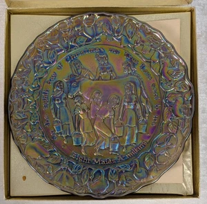 Imperial Glas Karneval Teller Acht Dienstmädchen A-Melken 12 Tage Weihnachtsbox - Bild 1 von 5