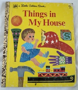 Vintage Little Golden Book Things In My House Joe Kaufman 1975 Hardcover - Bild 1 von 10