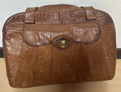 Alte Ledertasche Arztkoffer m. 2 Fächern - Bild 1 von 4