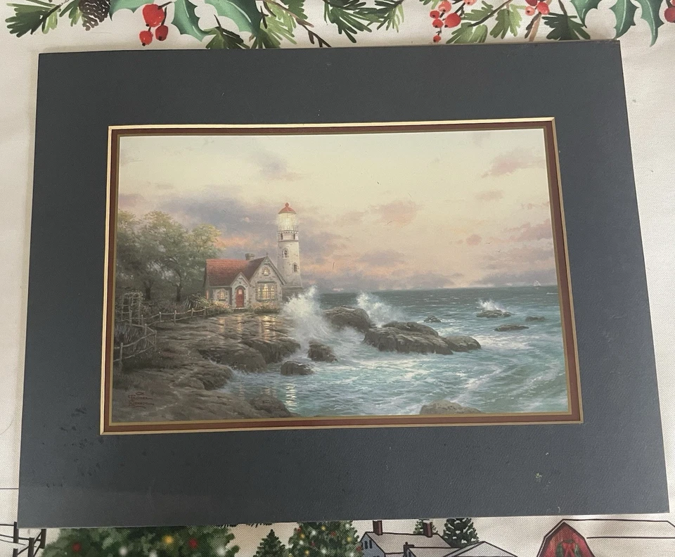 Thomas Kinkade 打印..已打化但未带框带真品证书 — 第 1/3 张图片