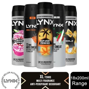 Lynx XL Anti-Perspirant 72-Hour Sweat Protection Deodorant 200ml, 18 Pack - Picture 1 of 59