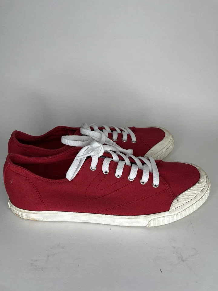 Zapatillas informales Tretorn con cordones para mujer talla 42,5 EE. UU. 11 de lona roja Foto 1 de 4