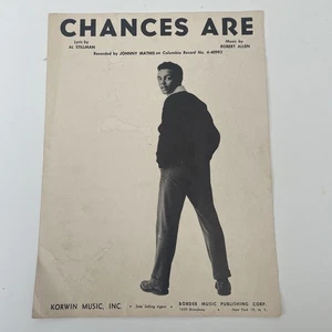 Chancen stehen Noten 1957 Johnny Mathis! - Bild 1 von 5