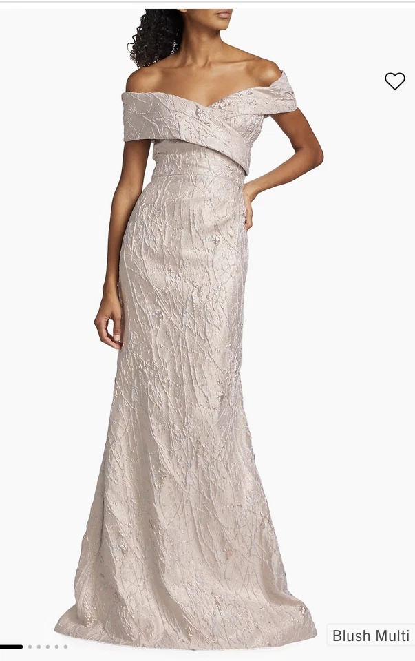 Impresionante Vestido MADRE DE LA NOVIA Riki Freeman Teri Jon Talla 10 Rosa Rubor  Foto 1 de 4