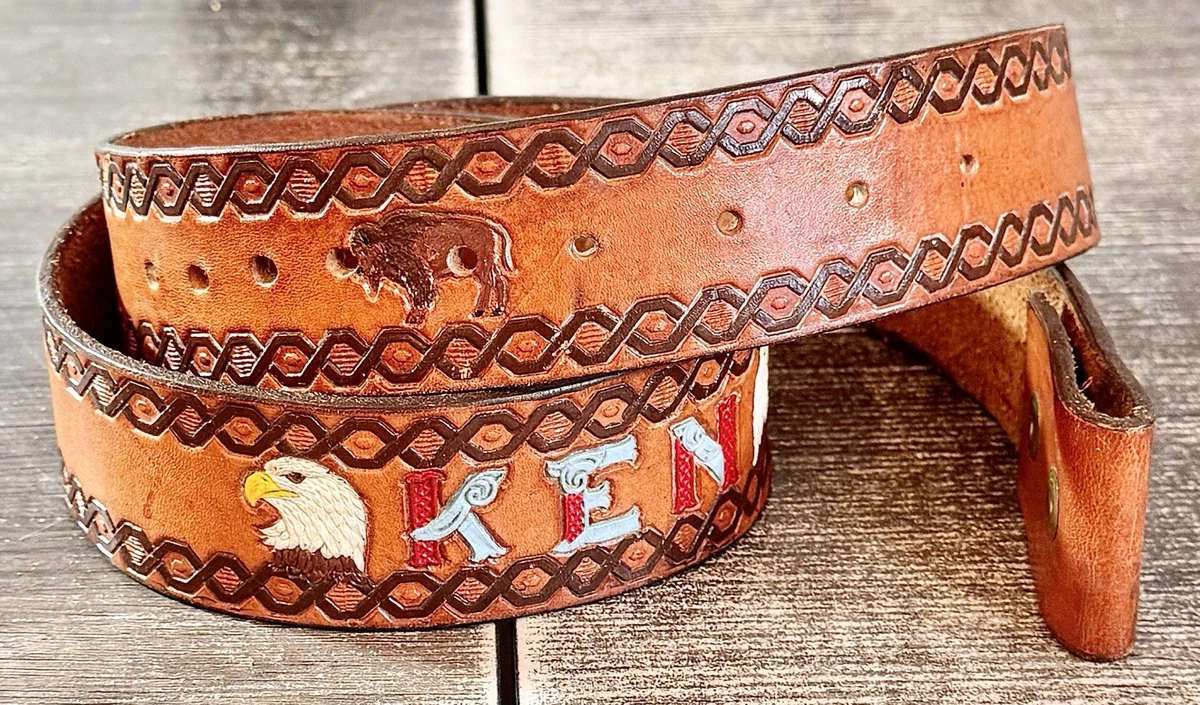 Native American Leather Belt In Vintage Belts for sale | eBay
