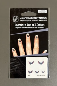 Washington Capitals NHL Paquete de 4 Tatuajes Temporales Hockey ¡¡Nuevo!!! - Imagen 1 de 2